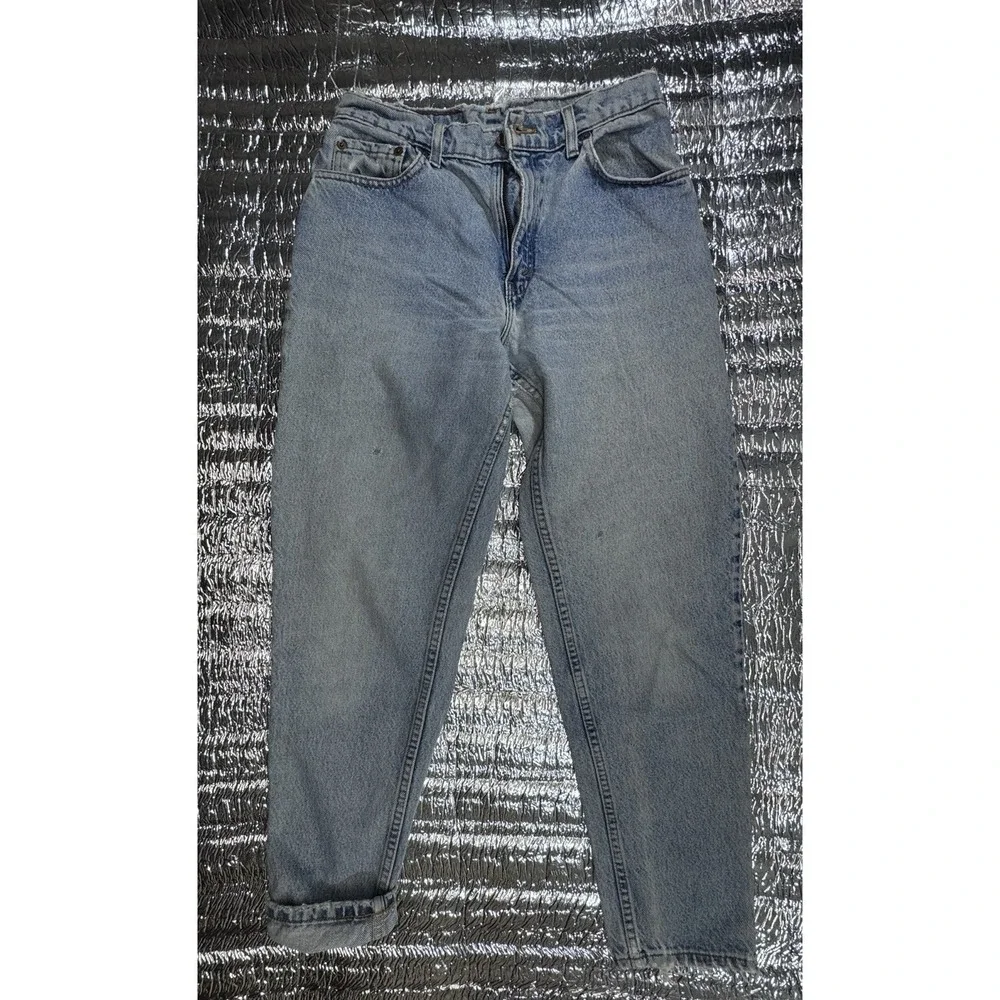 Vintage Levi's 505 Jeans 28x29 Light Wash Red Tab Factory 98 Zip Fly USA Made